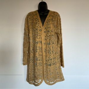 Chicos macramé duster, size 2